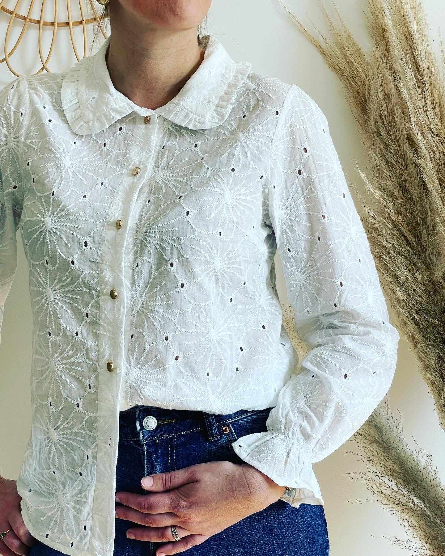 Chemisier broderie anglaise Odile