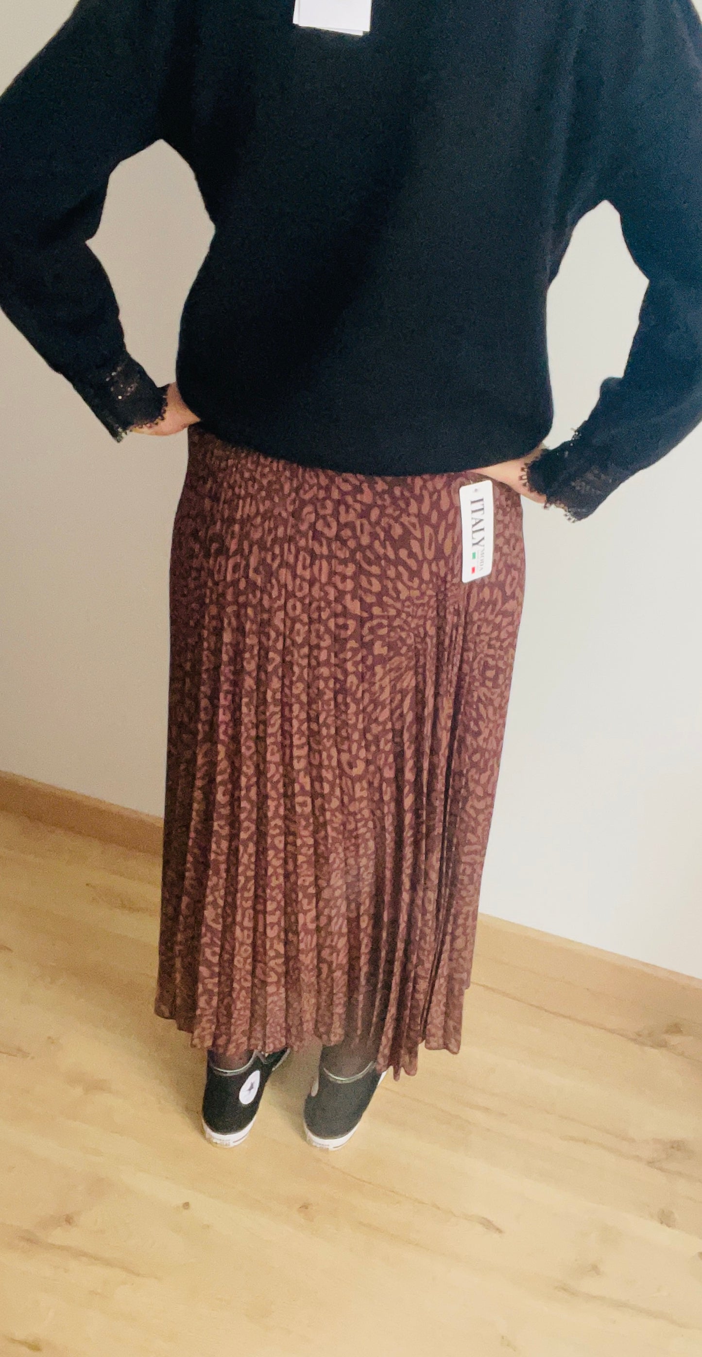 Jupe longue Ruby Marron
