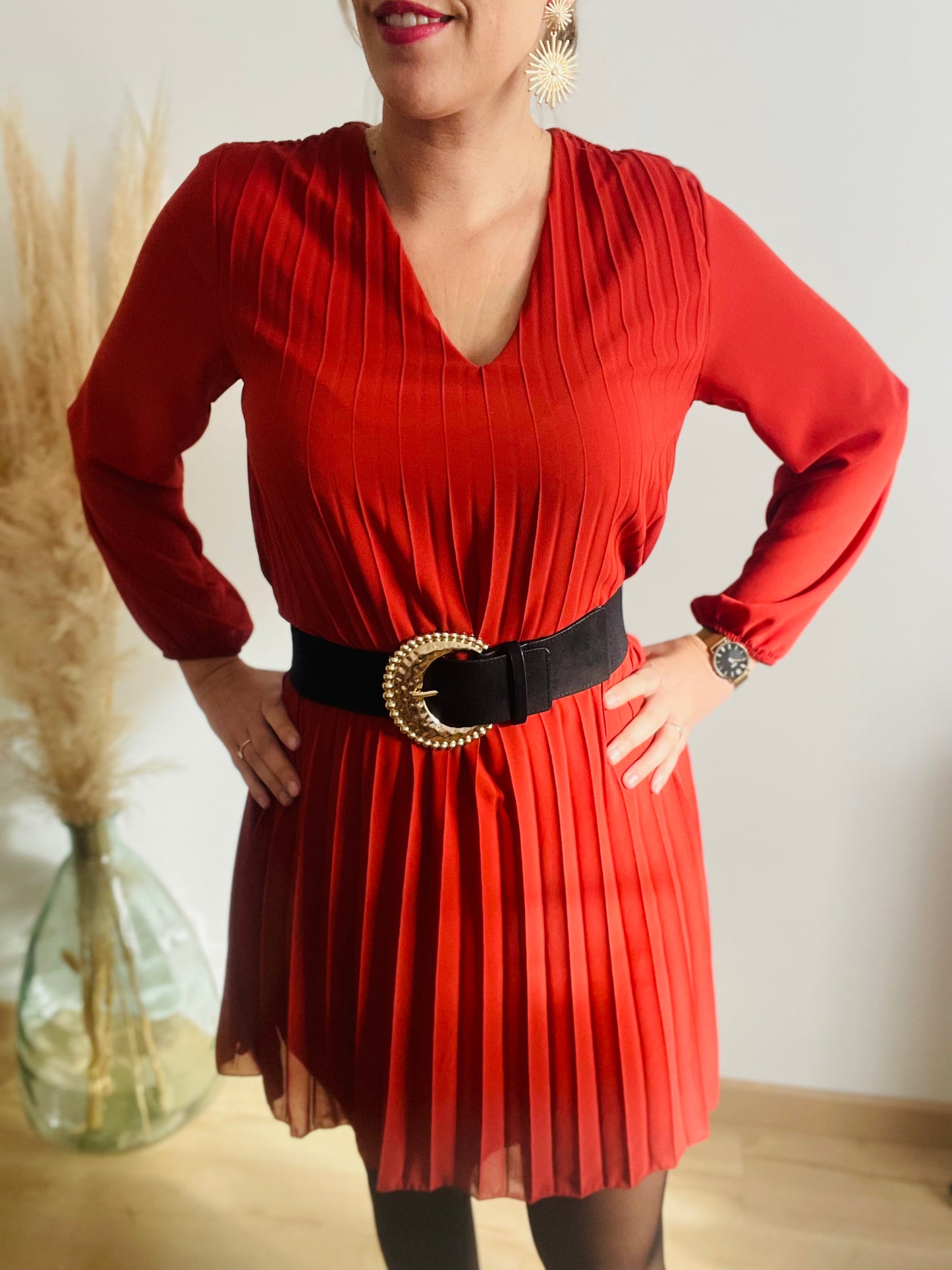 Robe courte rouille Anya
