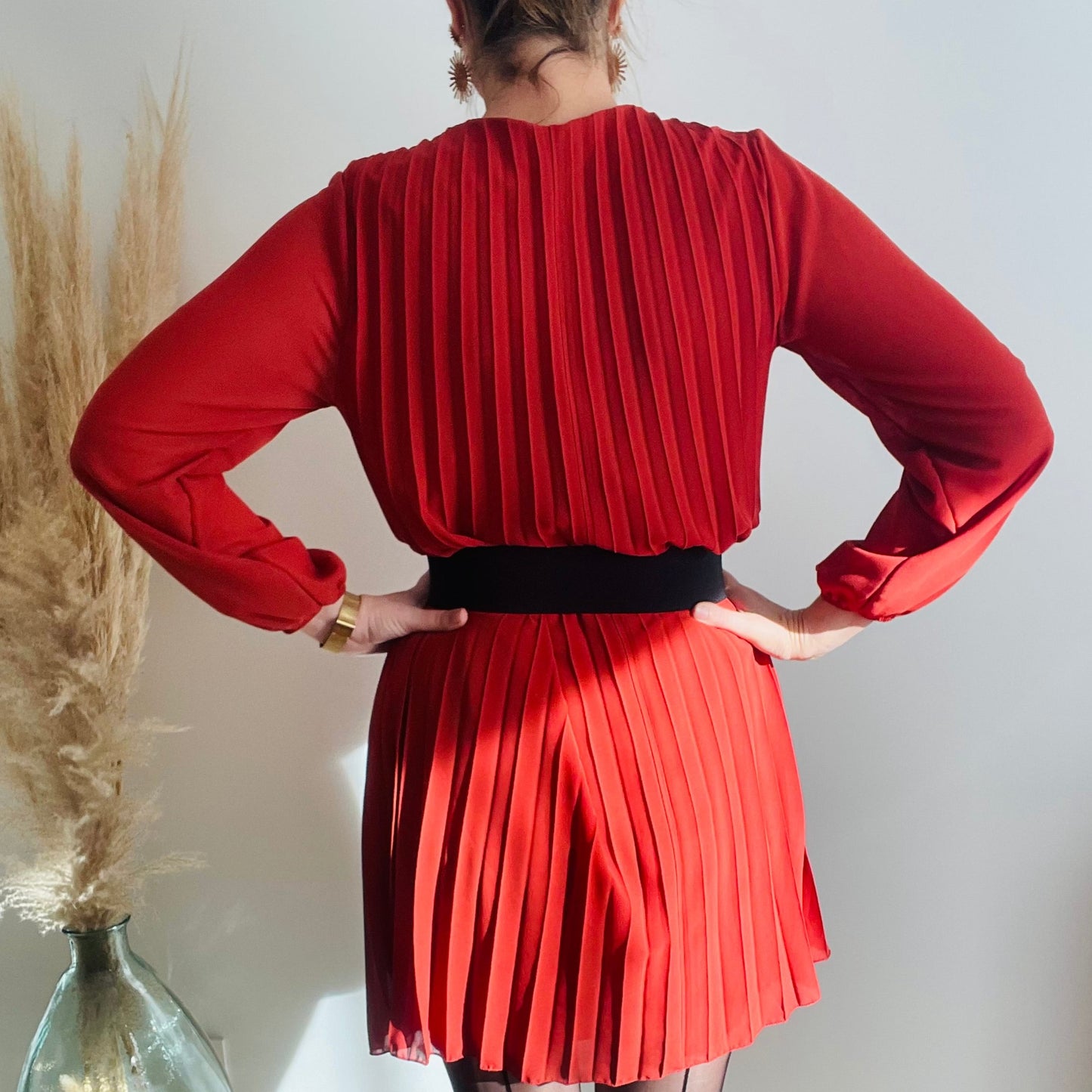 Robe courte rouille Anya