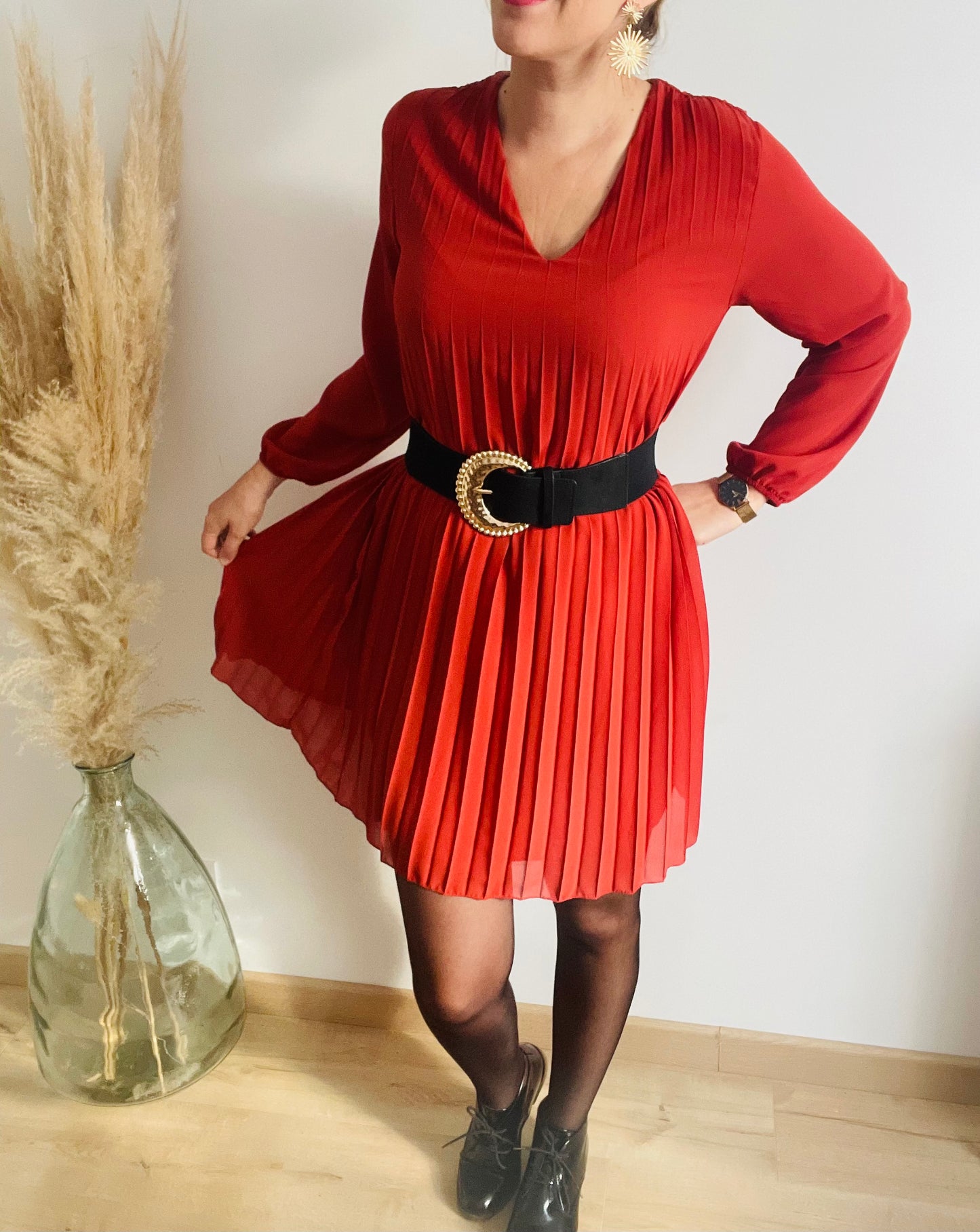 Robe courte rouille Anya