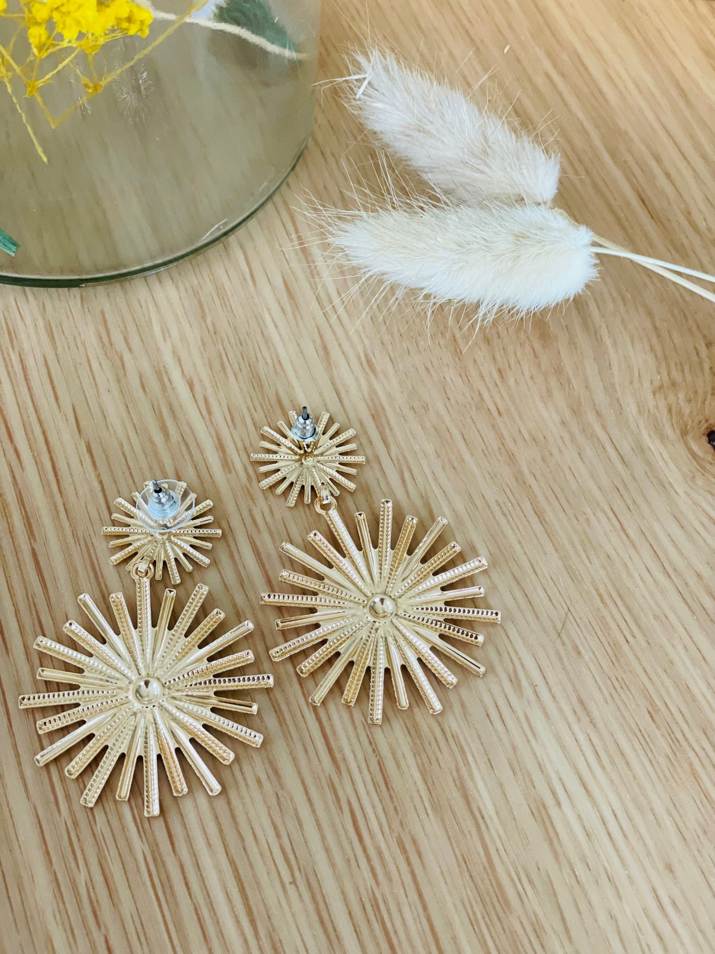 Boucles d'oreilles soleil