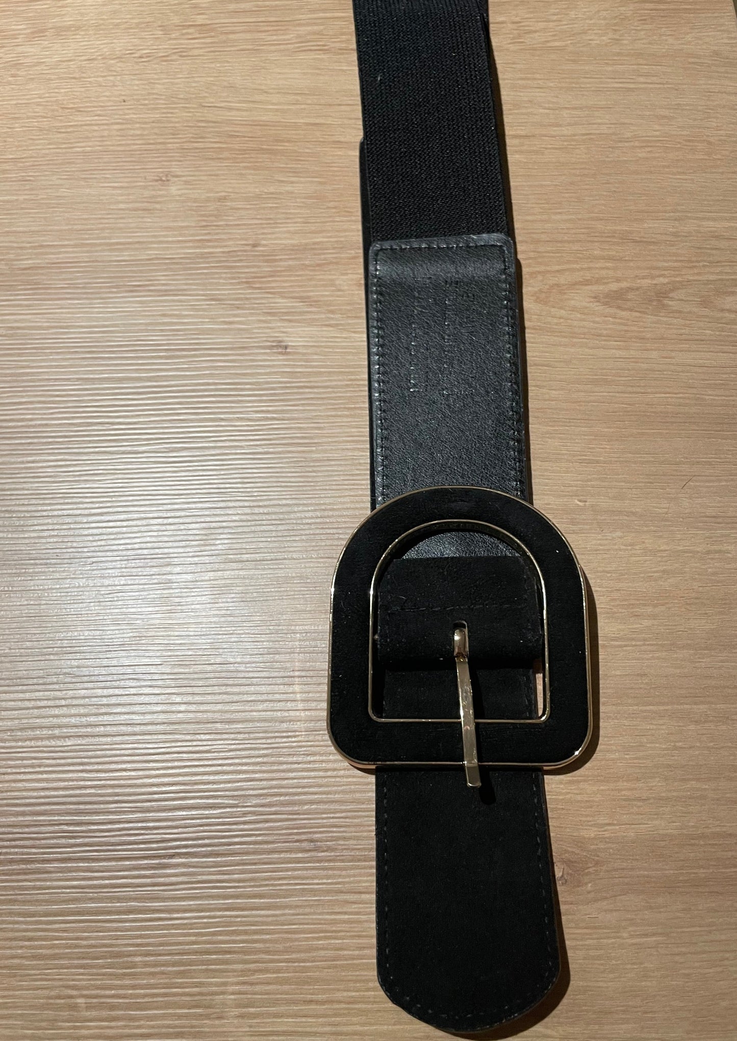 Ceinture noire et doré Anna