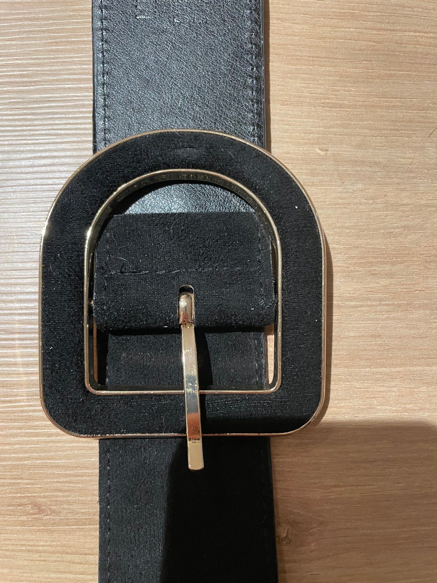 Ceinture noire et doré Anna