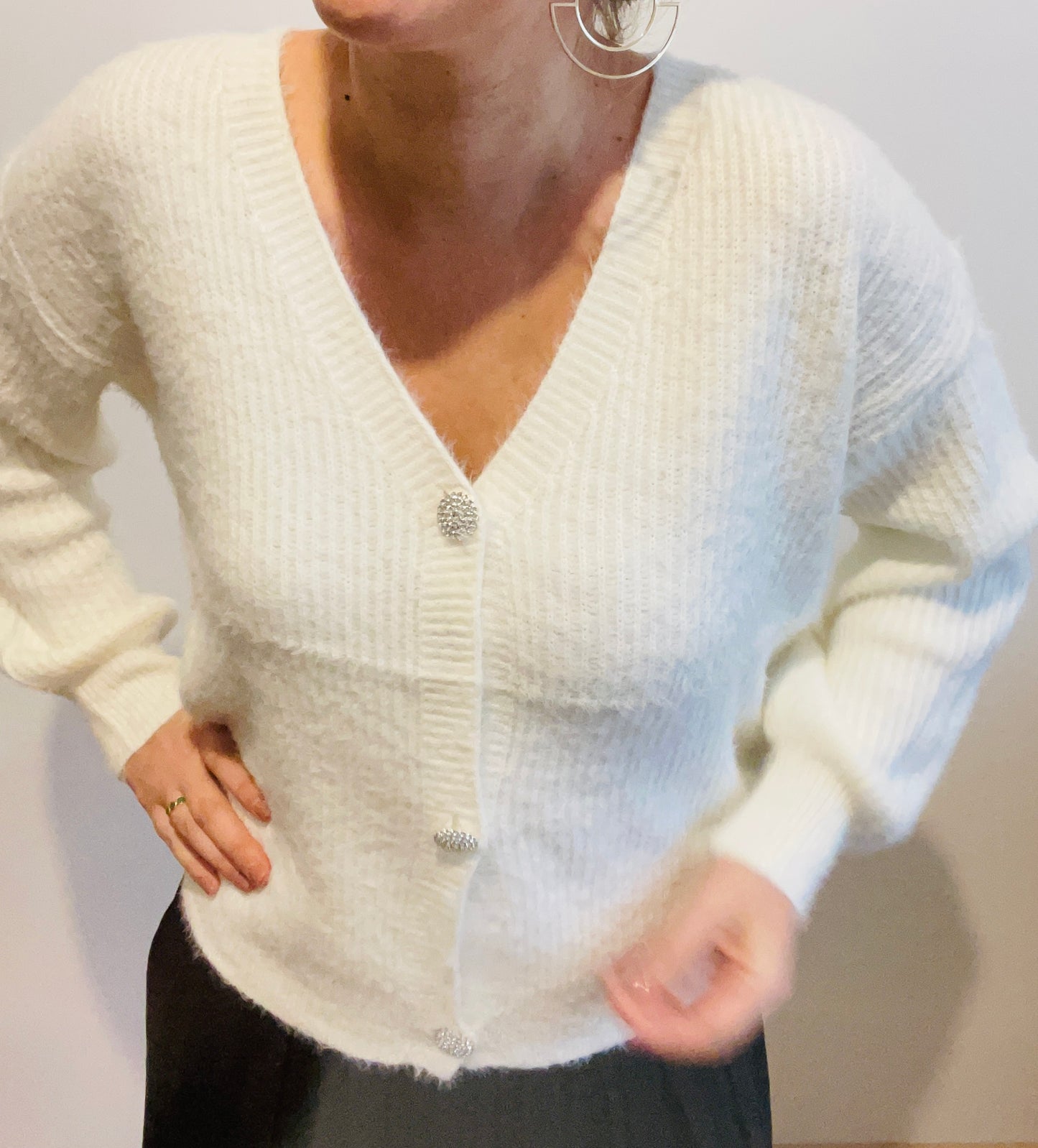 Cardigan blanc JULES