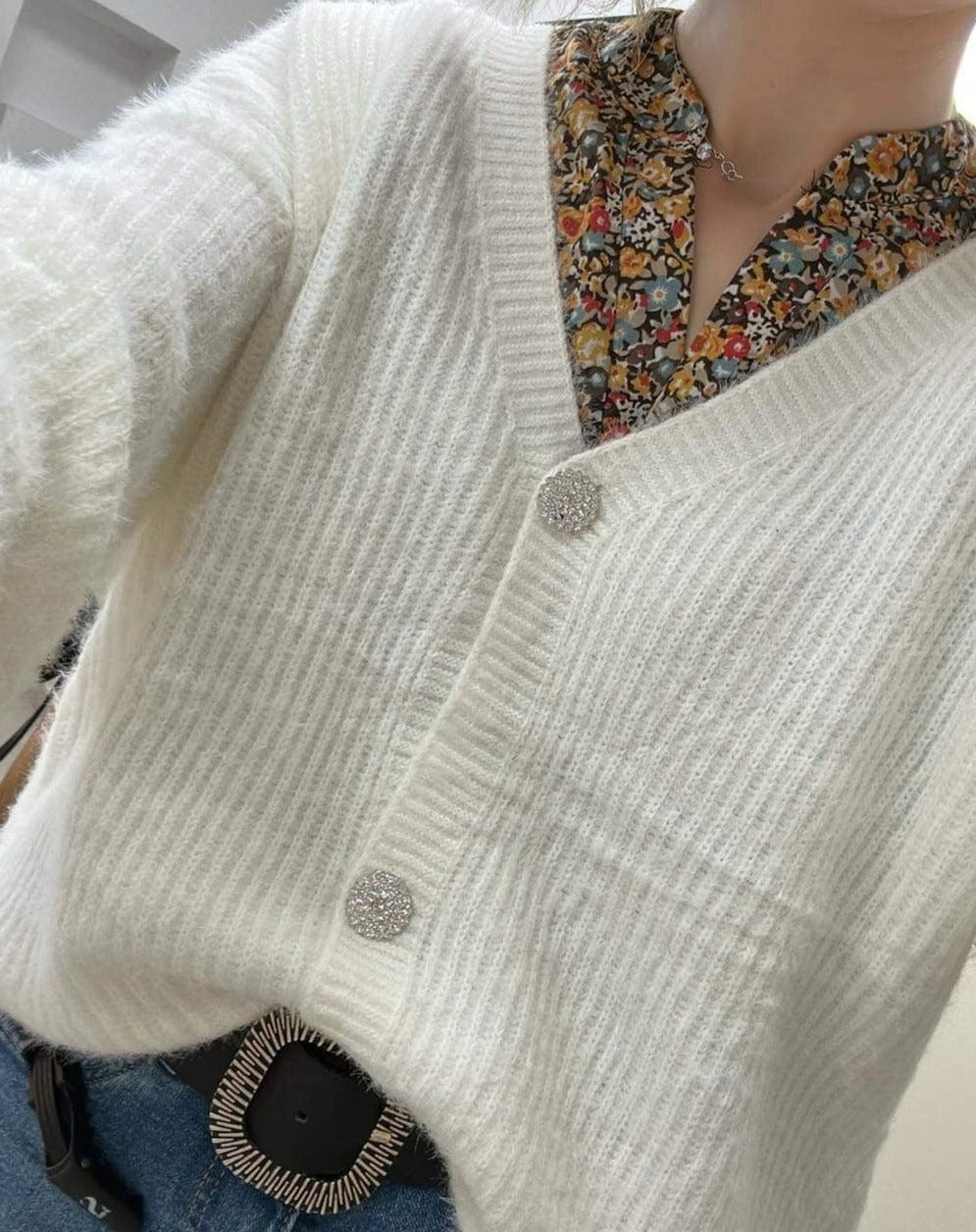 Cardigan blanc JULES