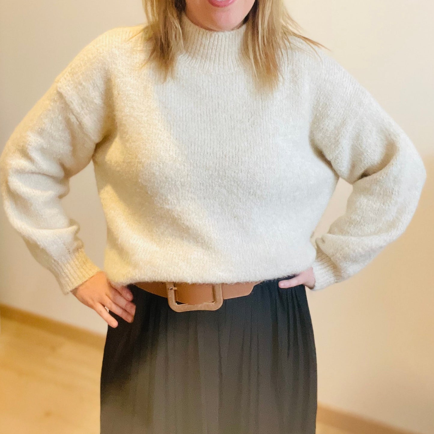 Pull beige LUCIEN
