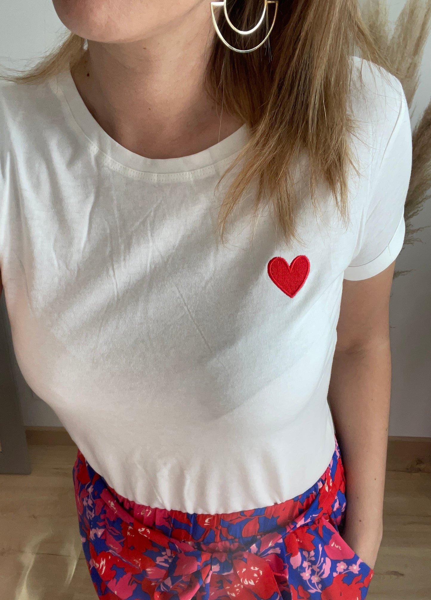 T shirt coeur rouge GRAZIELLA