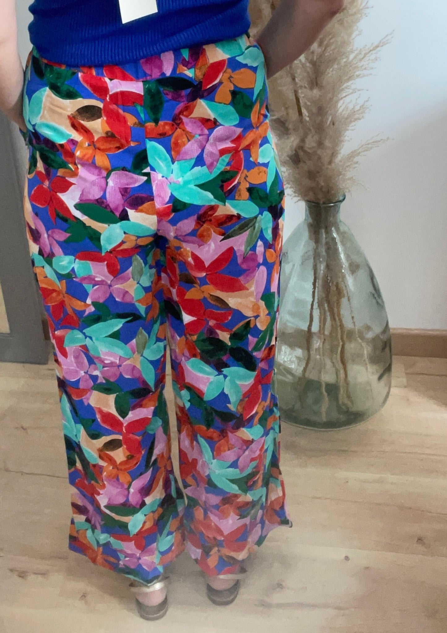 Pantalon à fleurs large Sophie