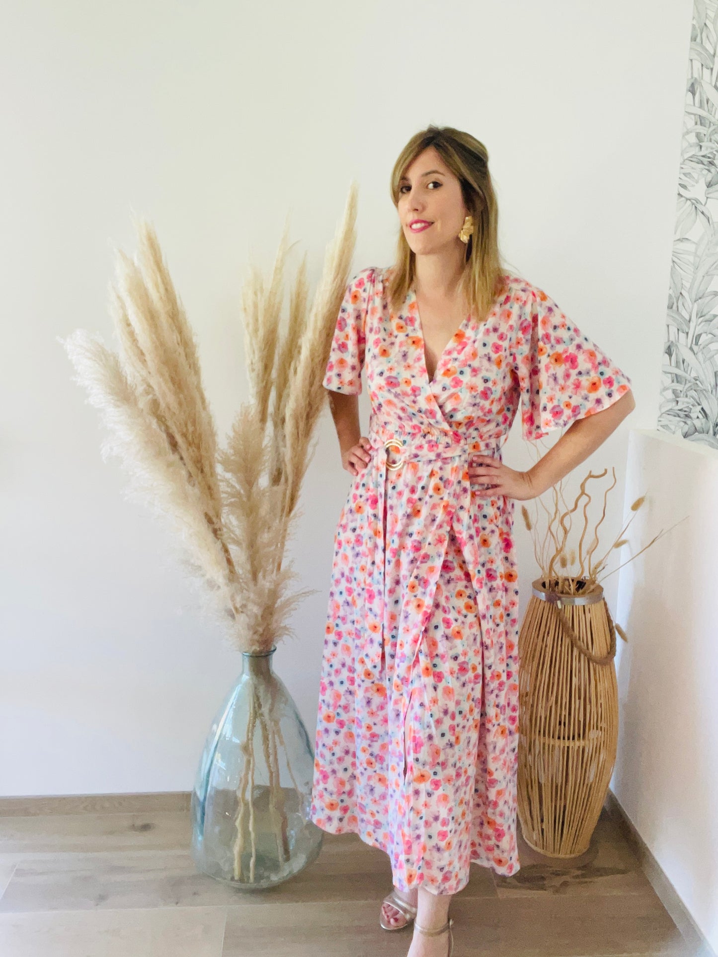 Robe longue fleurs NORA