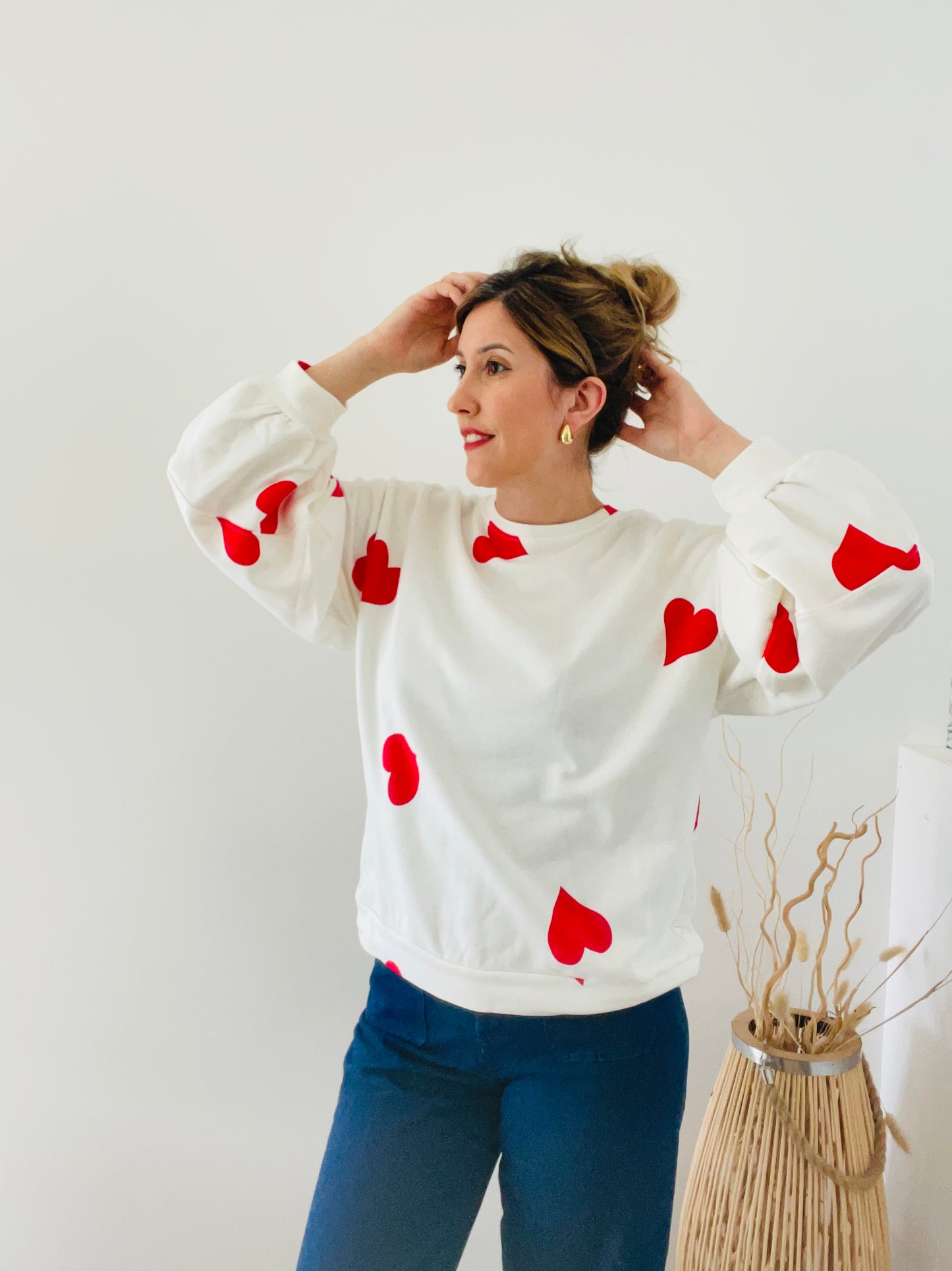 Sweat coeur Rouge AMOR