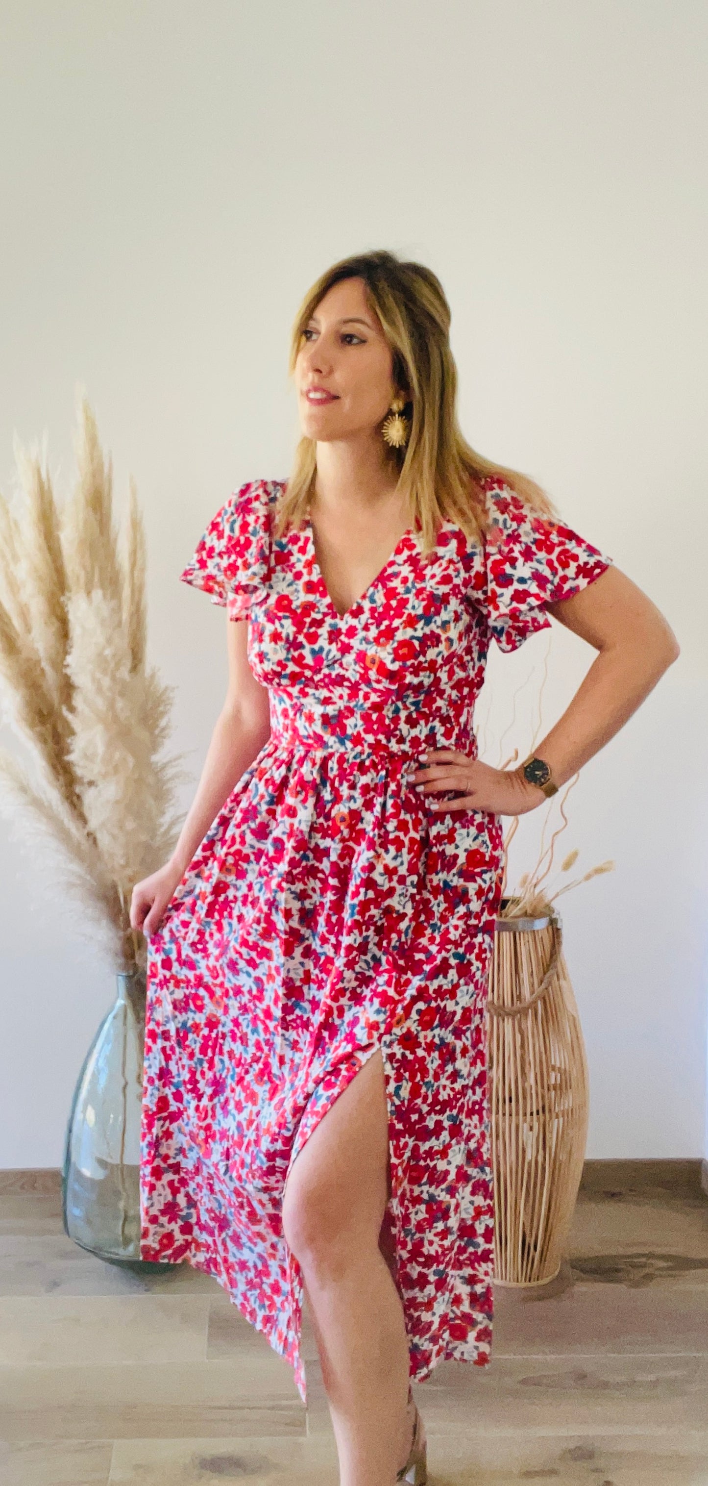 Robe longue fleurs MAELYS