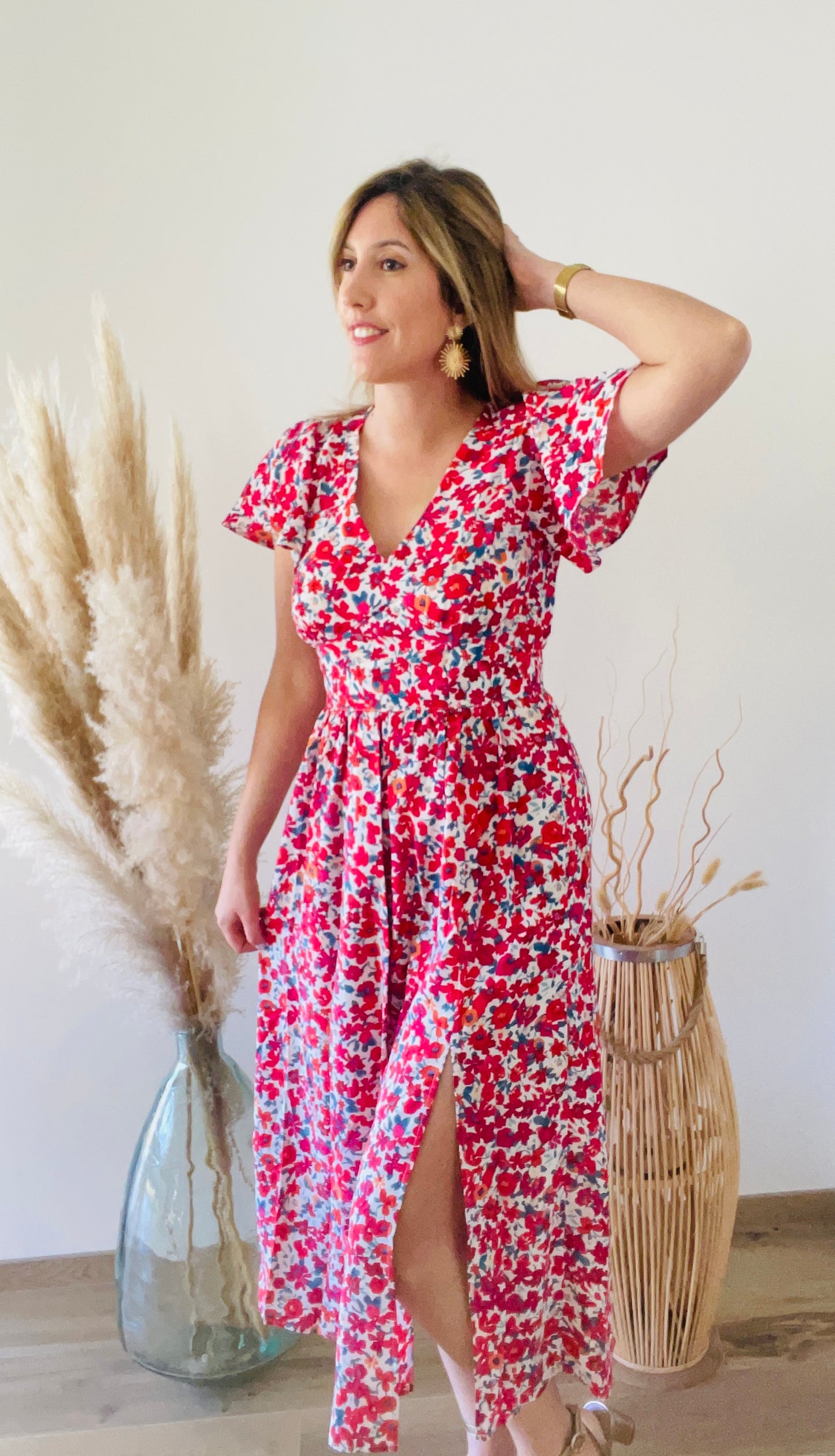 Robe longue fleurs MAELYS