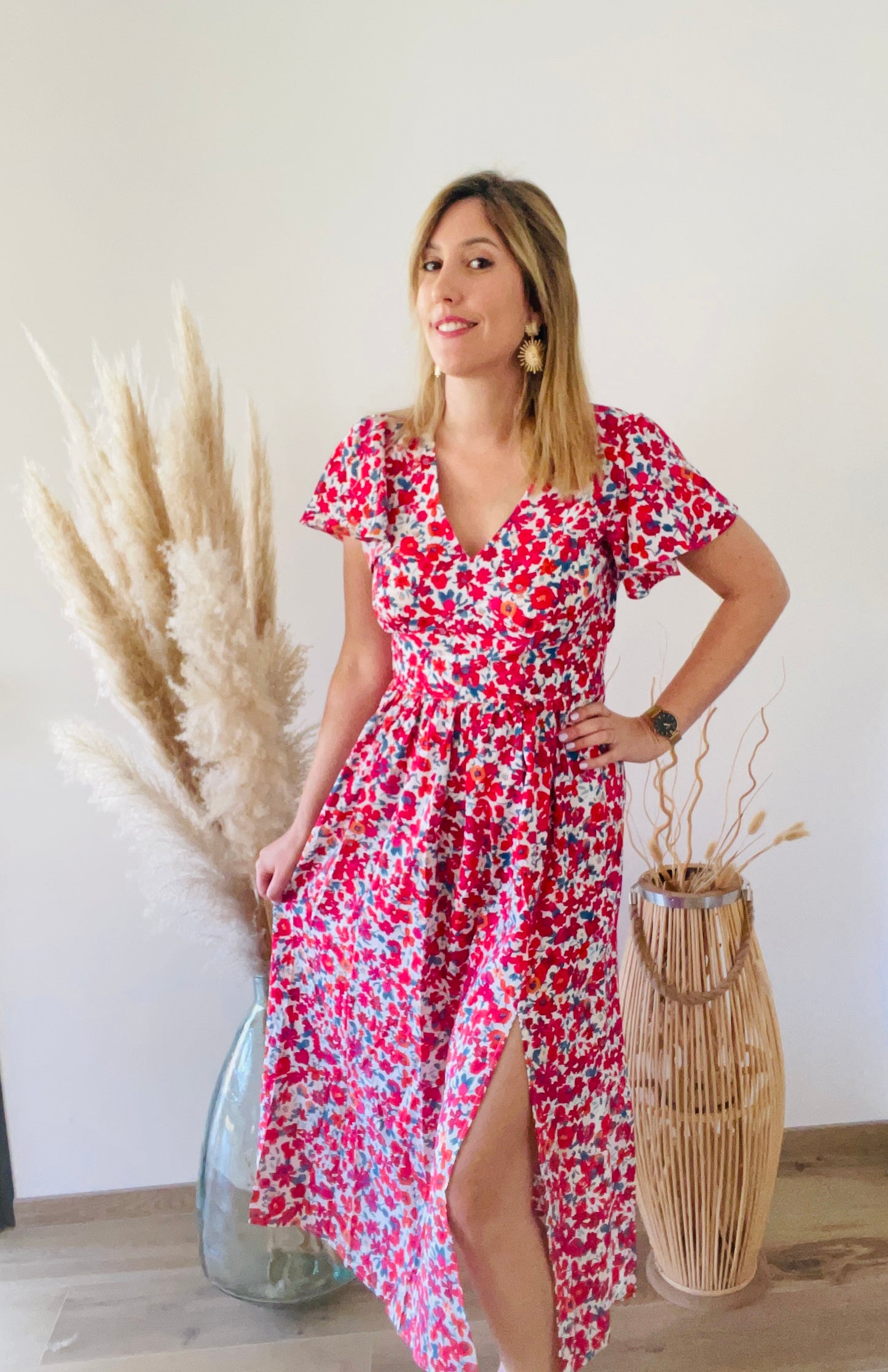 Robe longue fleurs MAELYS