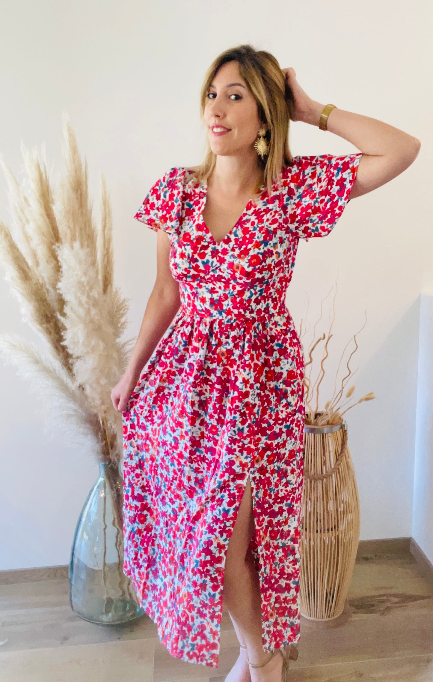 Robe longue fleurs MAELYS