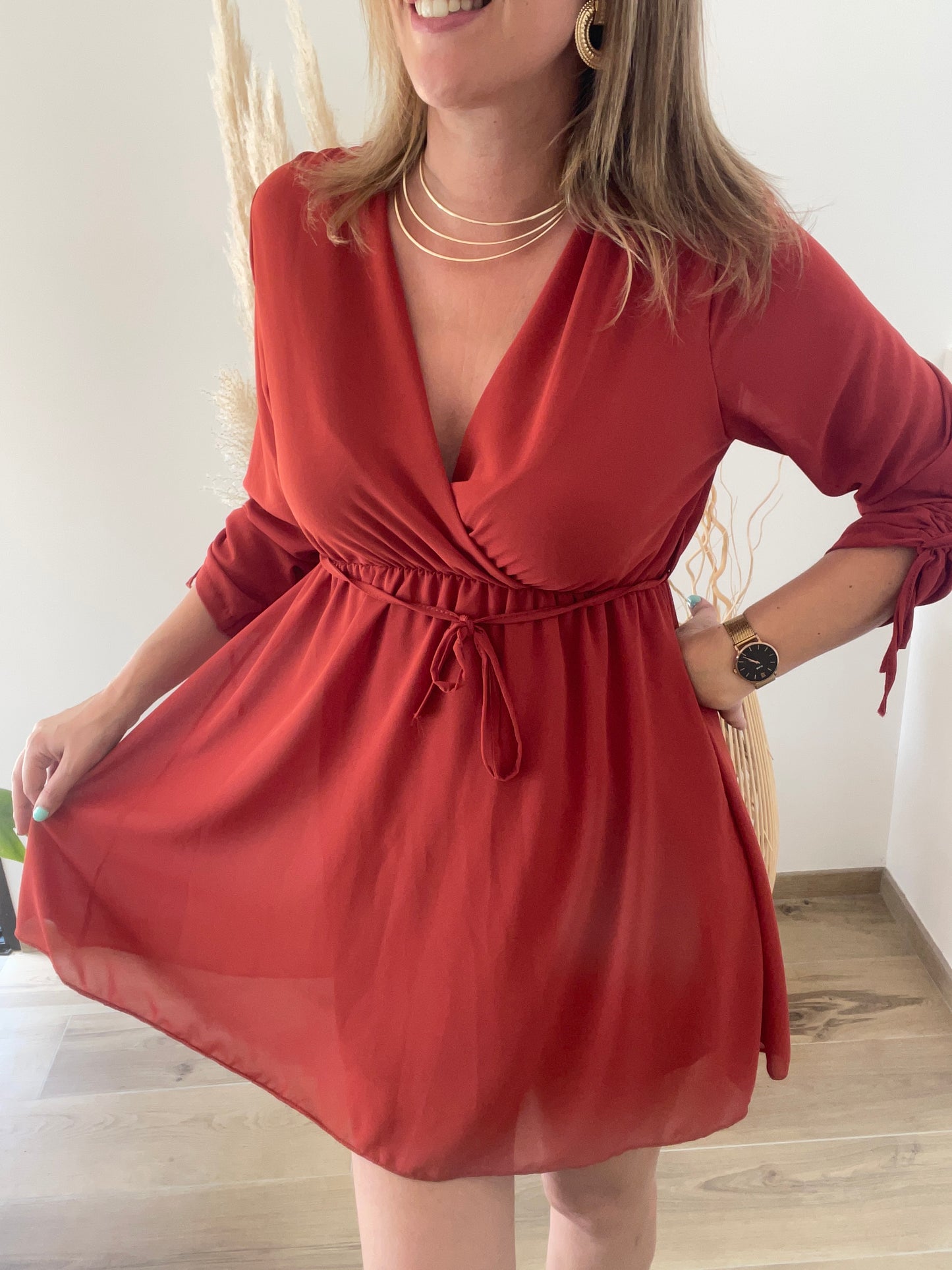 Robe Trapèze rouille Soazic