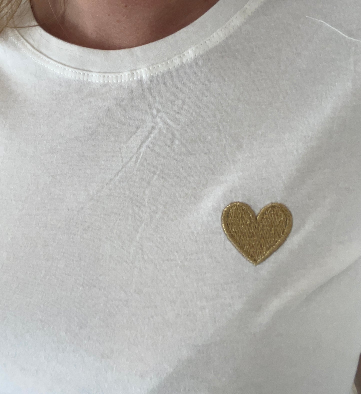 T-Shirt cœur Graziella doré