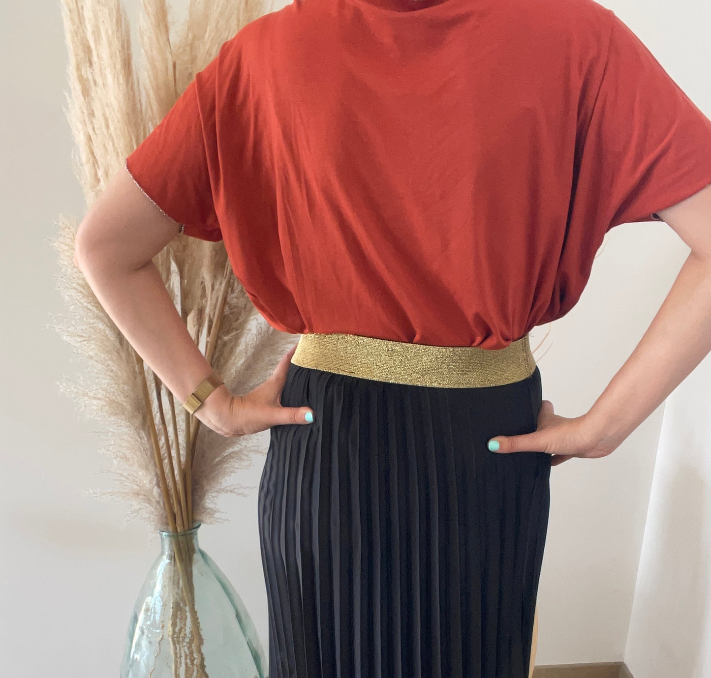 T-shirt Oversize rouille