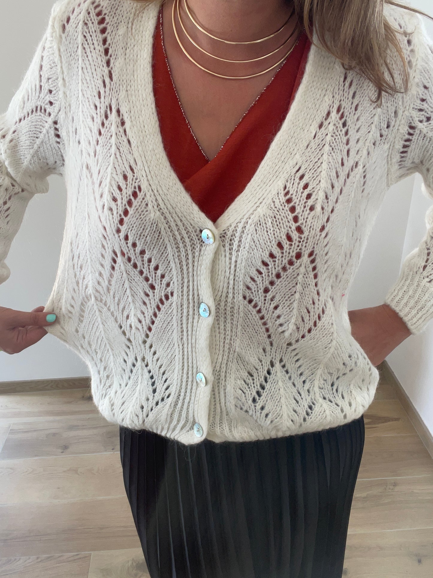 Cardigan maille Mohair Claudine