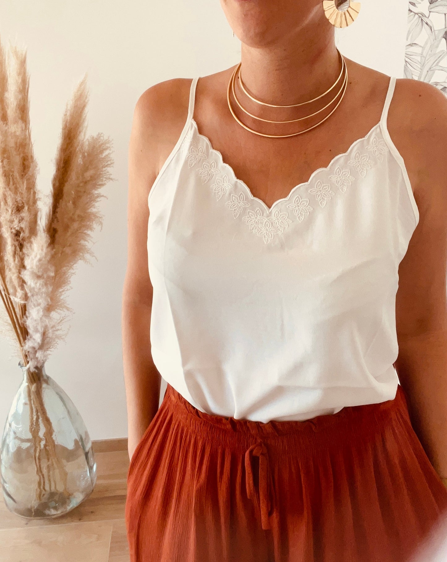 Débardeur broderie COLINE