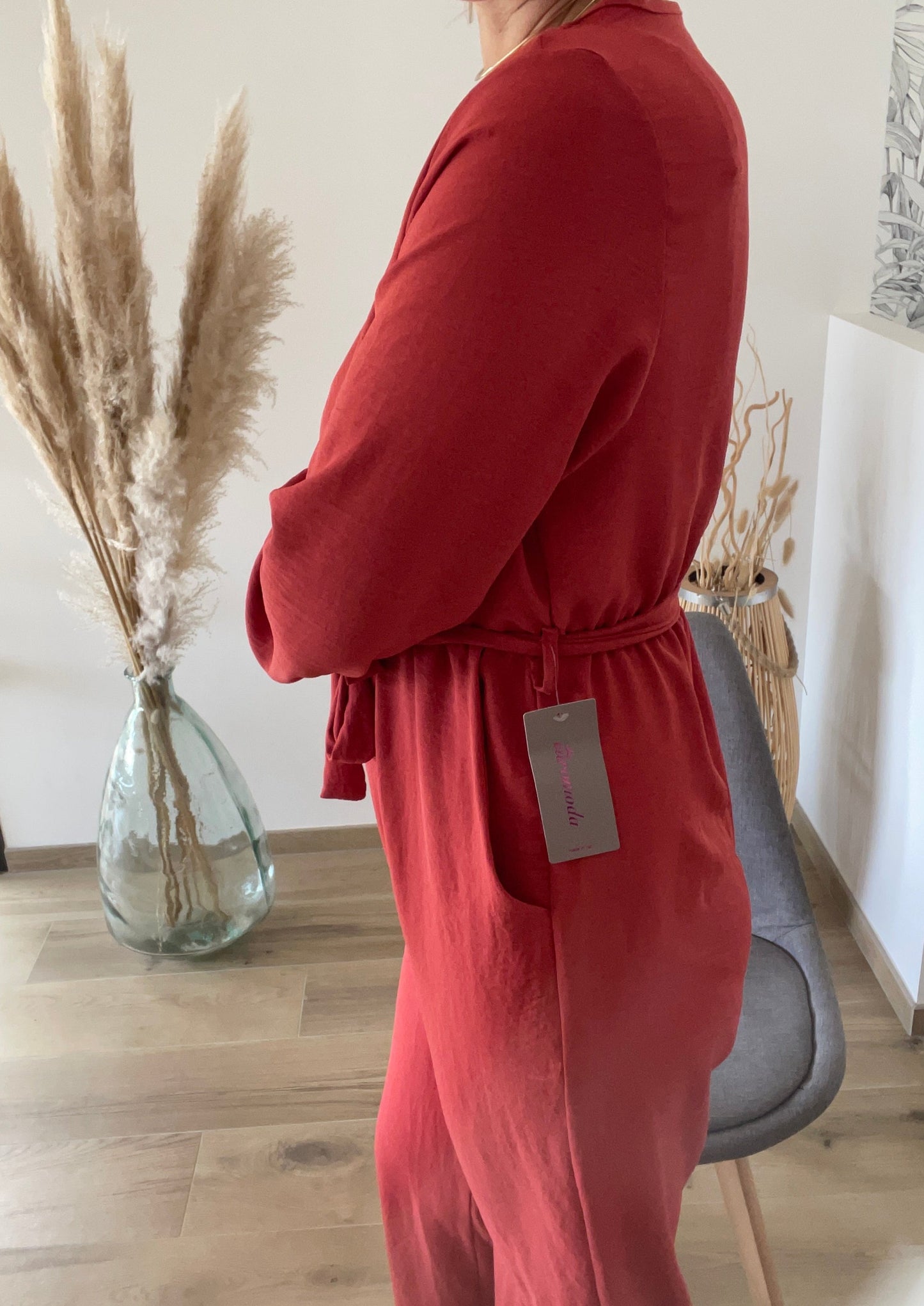 Combinaison pantalon rouille Emma