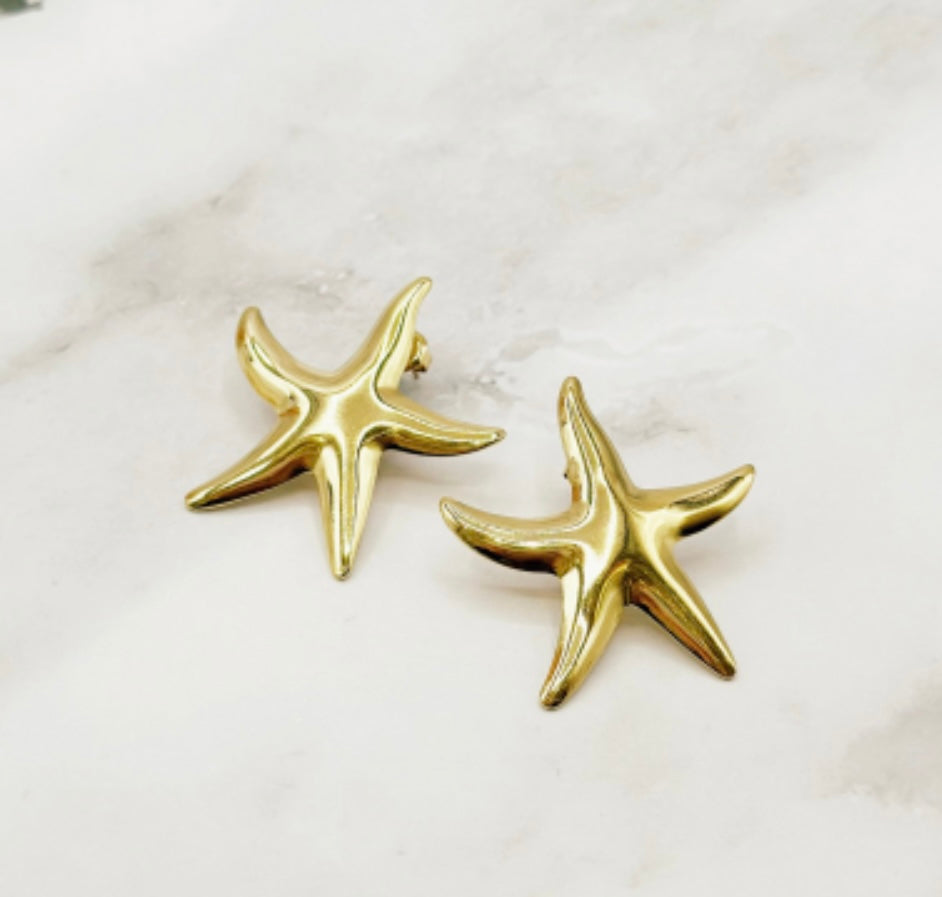 Boucles d'oreilles étoiles de mer