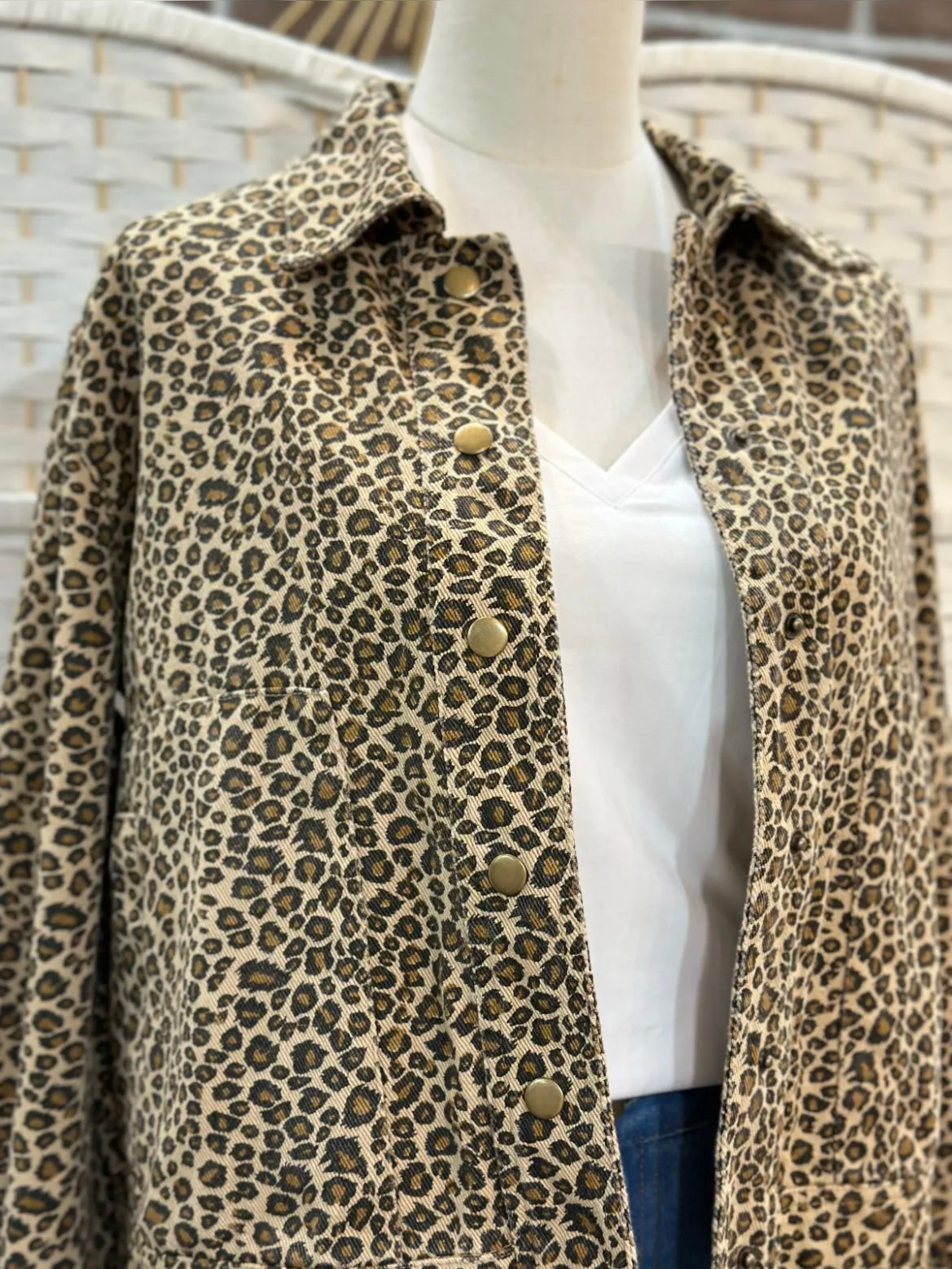 Veste jeans LEOPARD