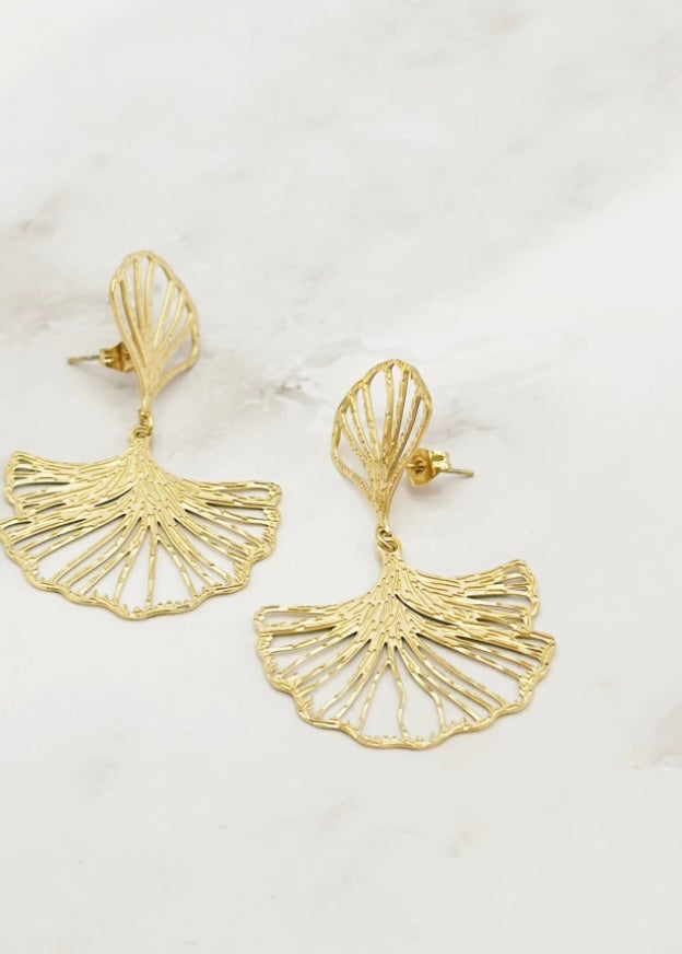 Boucles d'oreilles FEUILLES