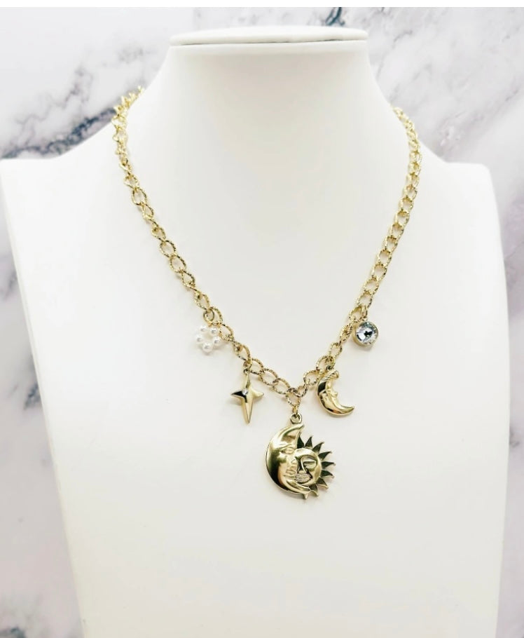 Collier céleste acier inoxydable