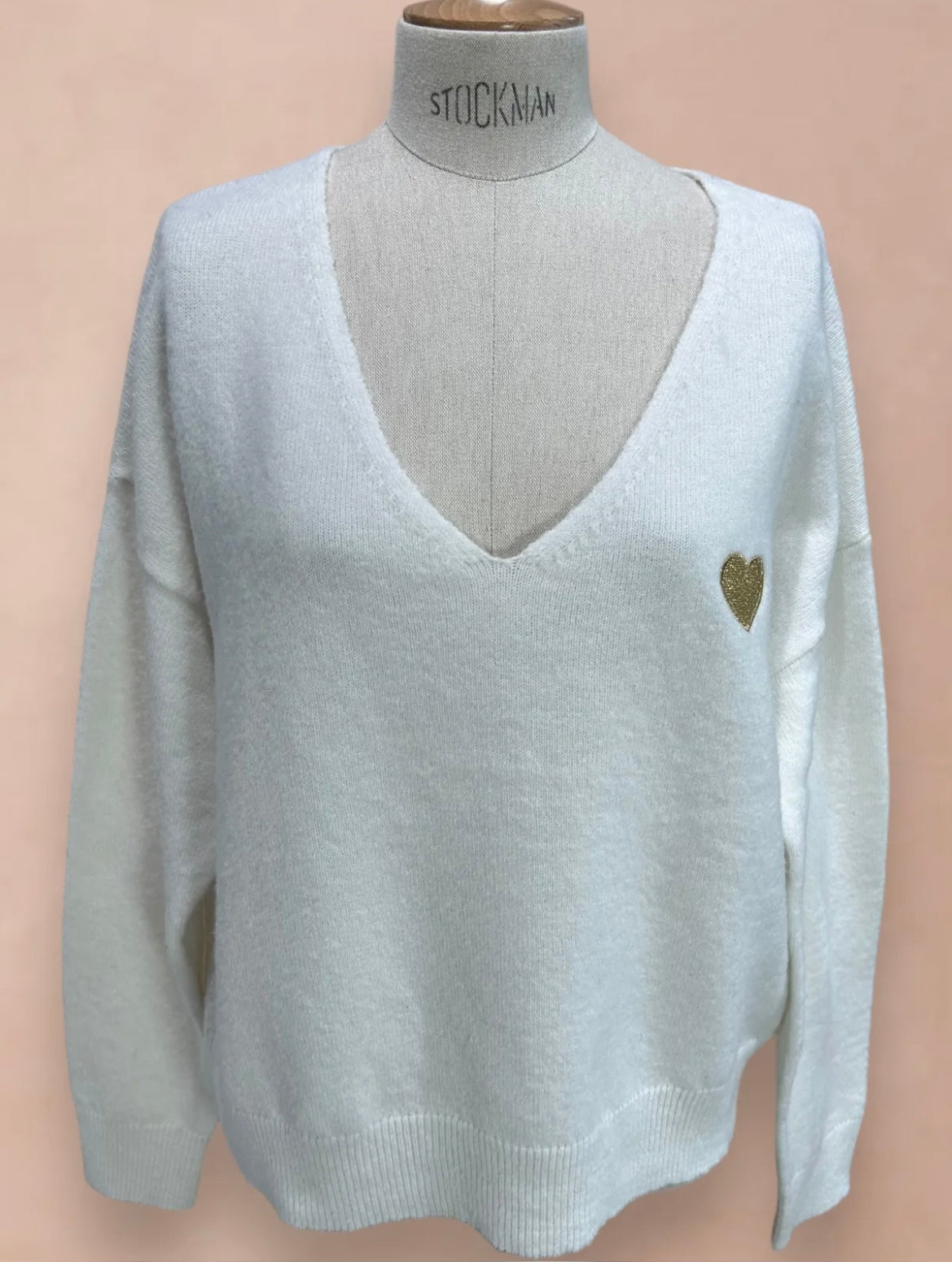 PULL LOVA Coeur doré