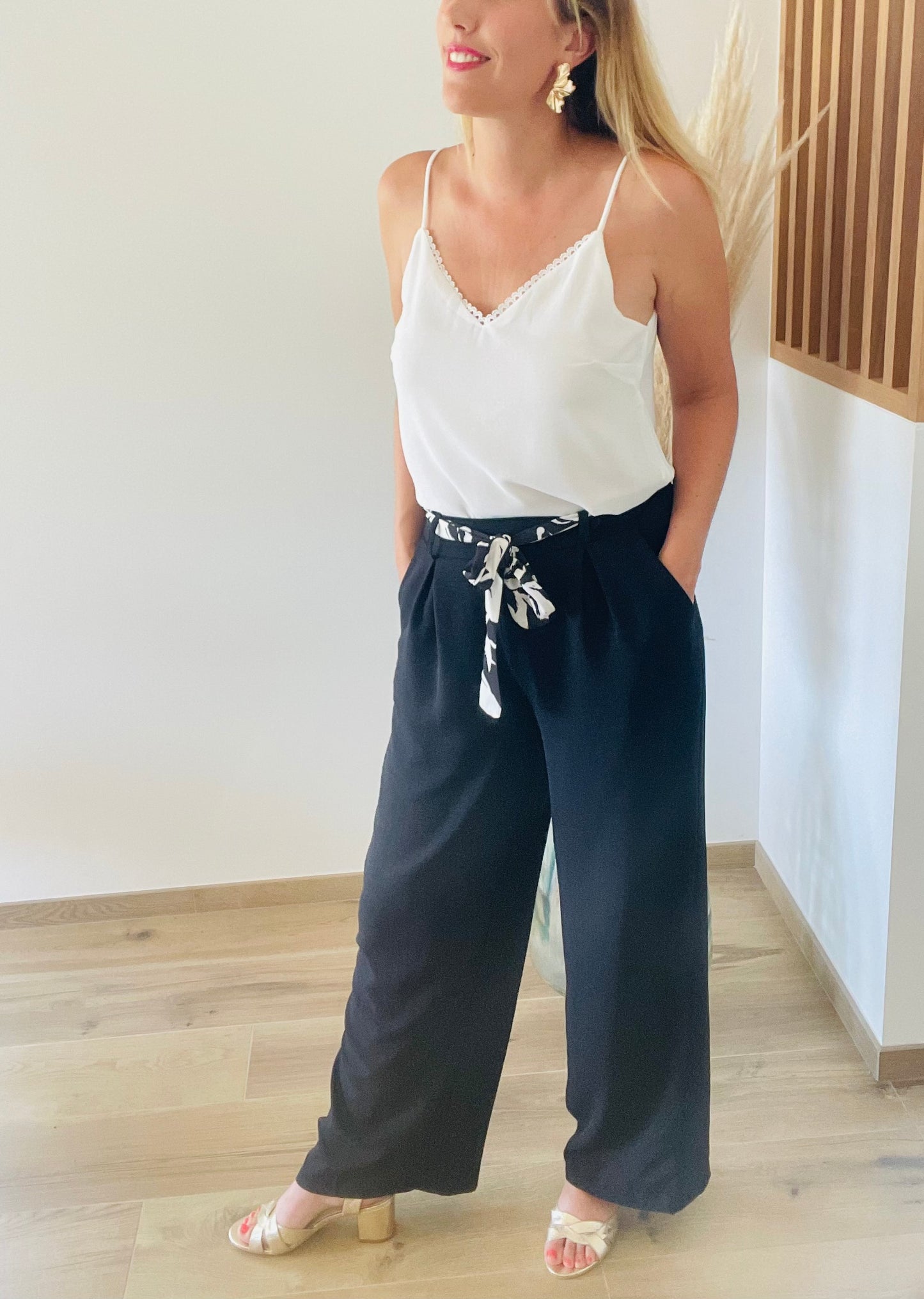 Pantalon fluide FLORE PLUSIEURS COULEURS