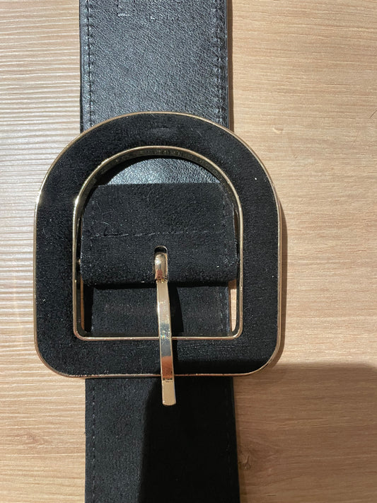 Ceinture noire et doré Anna