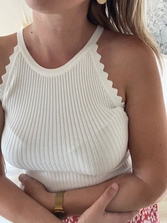 Débardeur blanc Elodie