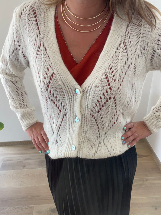 Cardigan maille Mohair Claudine