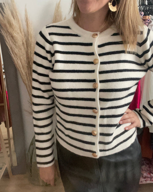 Cardigan marinière Héloise