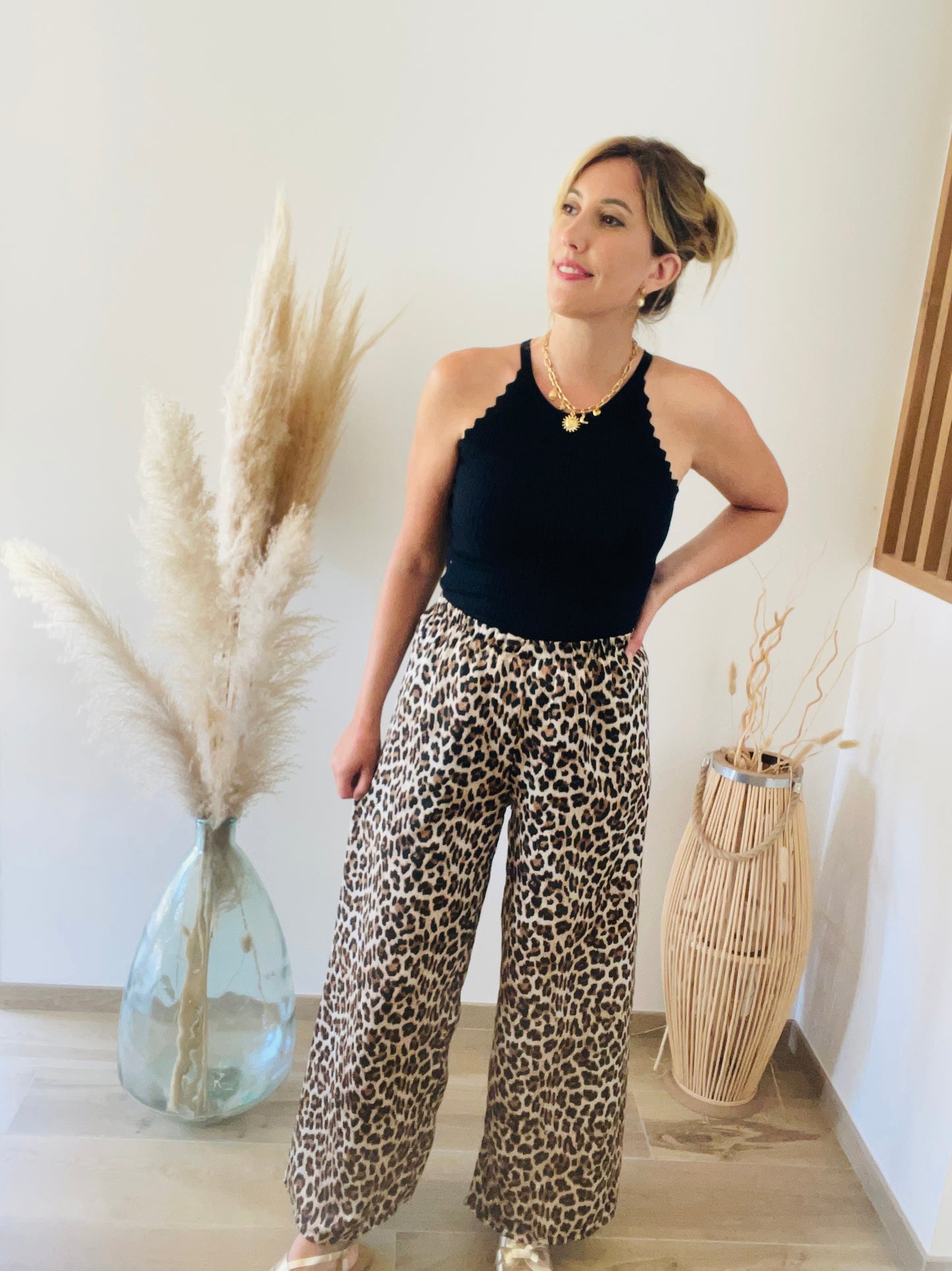 Pantalon fluide LEOPARD