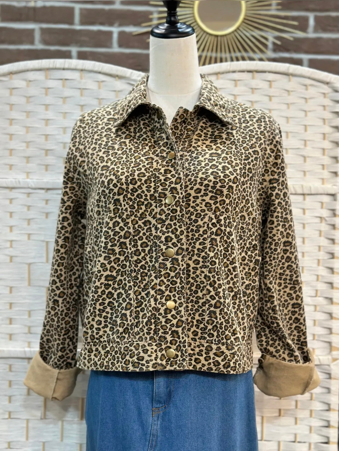 Veste jeans LEOPARD