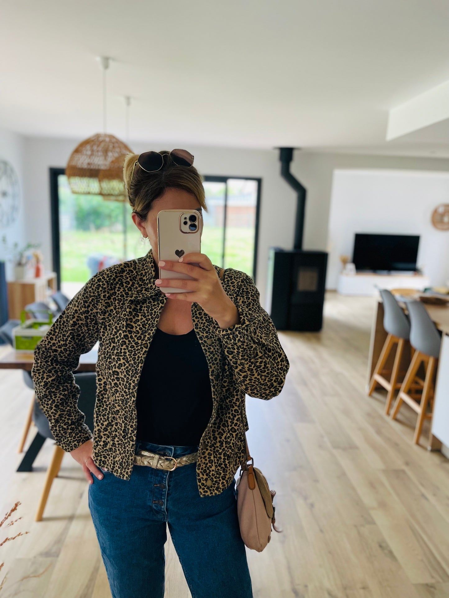 Veste jeans LEOPARD