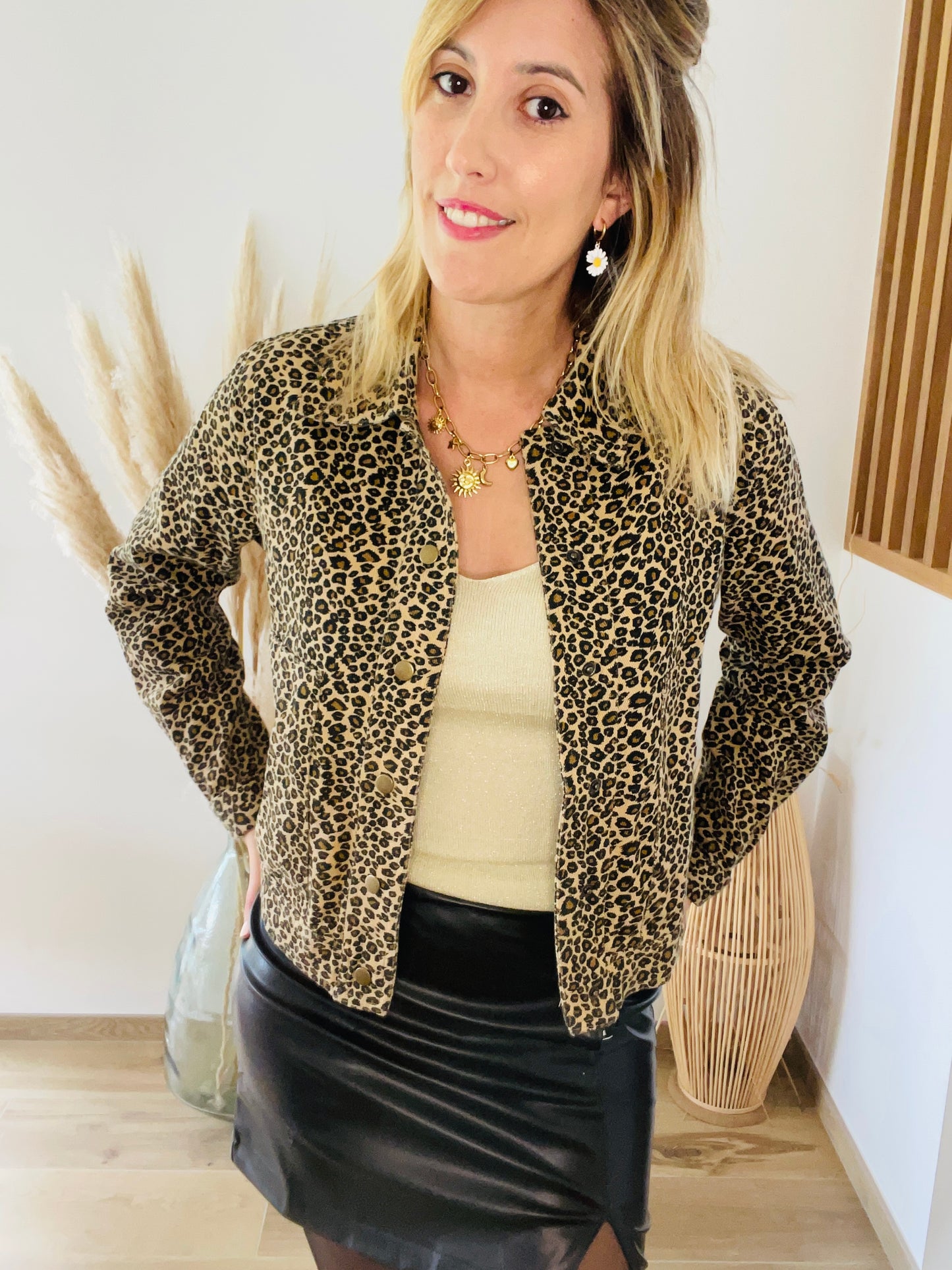 Veste jeans LEOPARD