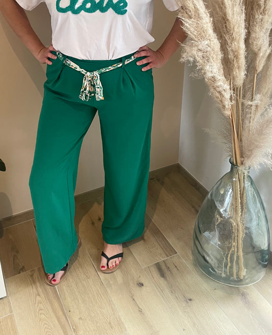 Pantalon fluide FLORE PLUSIEURS COULEURS